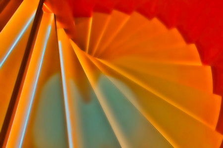 A staircase inside a store